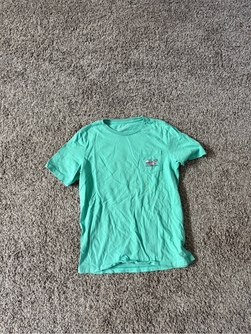 Vineyard Vines Kids Short Sleeve Tee in Aqua Mint